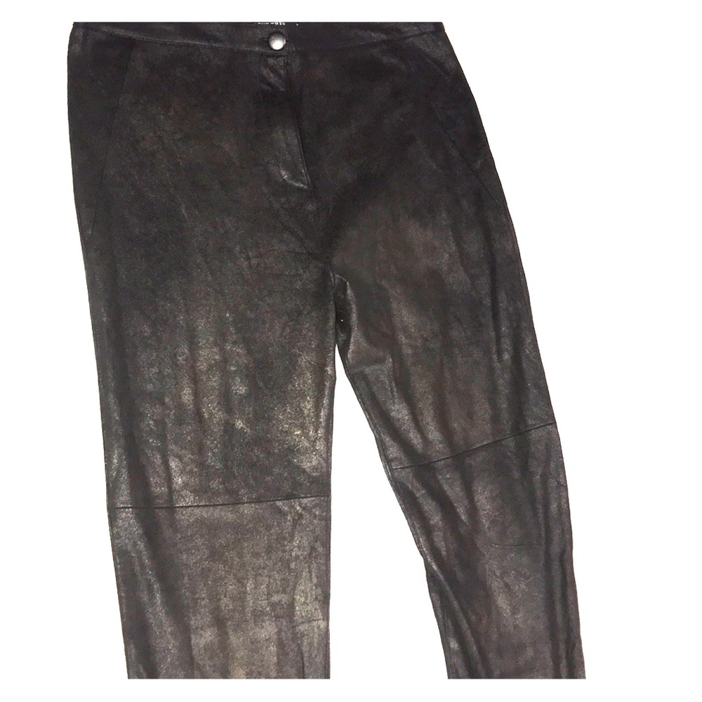 Leather like pants